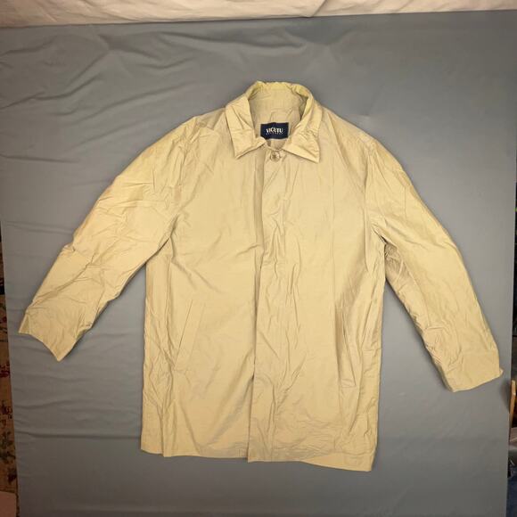 Vicutu Menswear Beige Trench Coat Medium Lightweight Modern Layering Piece - Picture 1 of 5